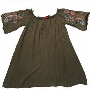 Chelsea & Violet Dress Bell Embroidered Sleeves S